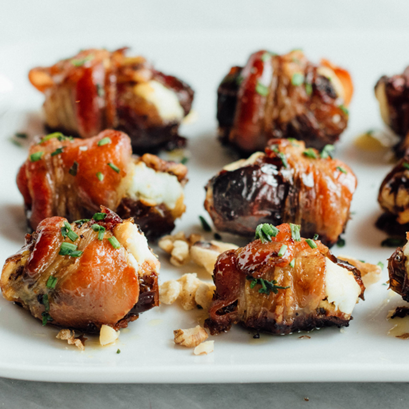 Walnut Bacon-Wrapped Dates Walnut Bacon-Wrapped Dates
