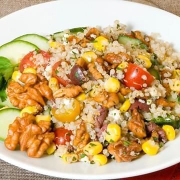 Summer-Fresh Confetti Walnut Quinoa Salad Summer-Fresh Confetti Walnut Quinoa Salad