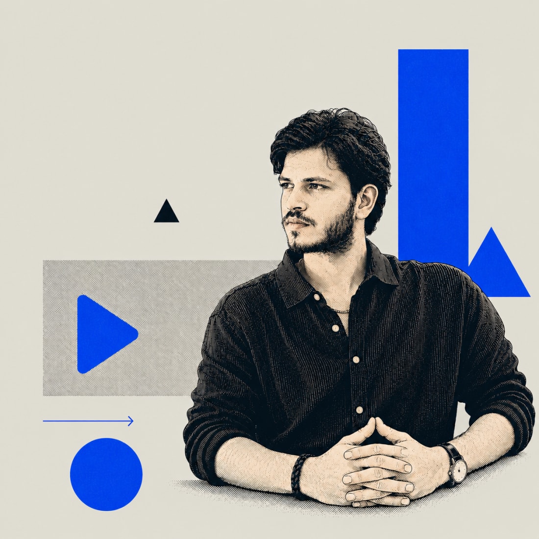 Motion Graphics: portrait of Sudhanshu