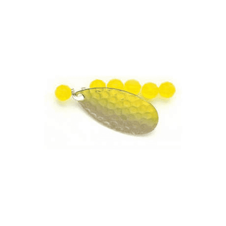 Hammered Nickel/Chartreuse