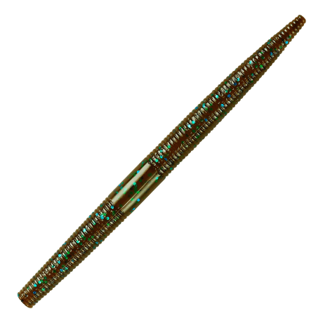 YUM® Dinger - Green Pumpkin/Blue Flake