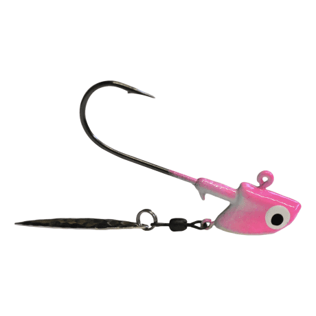 ReelBait® Tournament Series Long Shank Flasher Jig - Pearl/Pink