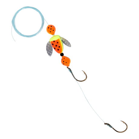 Yakima Bait® Walleye Delight™ Walleye Rig - Fire Tiger w/Mylar Wing