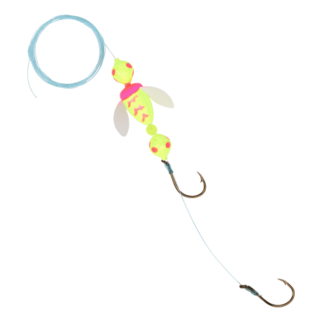 Yakima Bait® Walleye Delight™ Walleye Rig - Glitter Chartreuse Pink Tiger