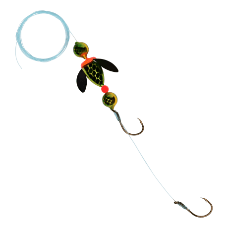Yakima Bait® Walleye Delight™ Walleye Rig - Metallic Gold Green Pirate w/Black Wing