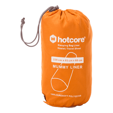 Hotcore® Suresoft Sleeping Bag Liner - Mummy - Carry Bag