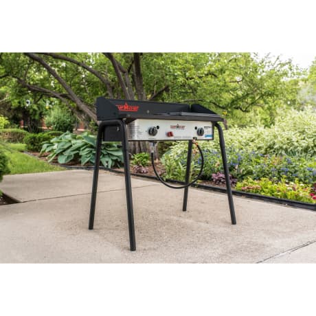Camp Chef® Expedition 2X Two Burner Stove with Griddle