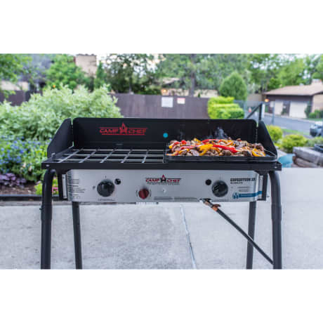 Camp Chef® Expedition 2X Two Burner Stove with Griddle
