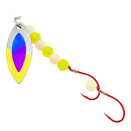 50/50 Blade/Glow/Chartreuse Bead