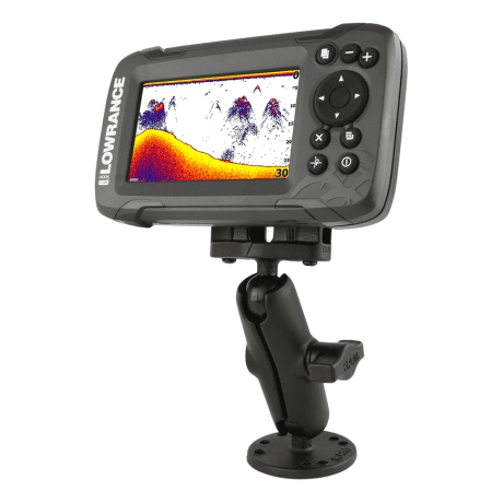 Ram B Size 1" Fishfinder Mount for the Lowrance Hook2 Series - In the Field