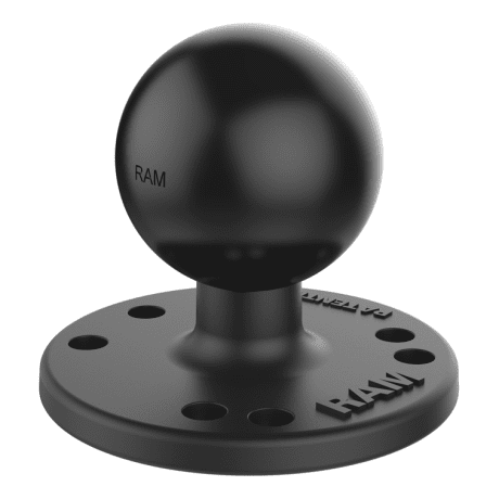 Ram Mount 2.5" Round Plate with AMPs Hole Pattern and C Size 1.5" Ball