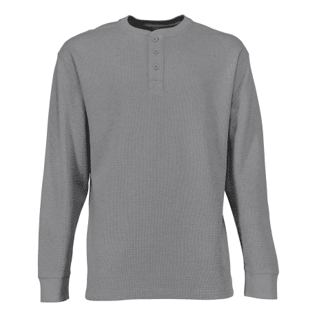 RedHead Men’s Thermal Henley Shirt - Light Grey Heather