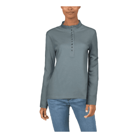 Natural Reflections® Women’s 10-Button Mock Turtleneck - Trooper