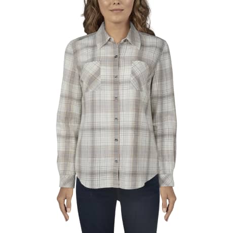 Natural Reflections® Women’s Acid-Washed Plaid Shirt