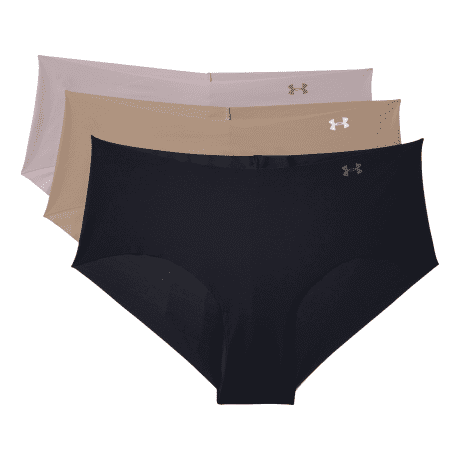 Under Armour® Women’s Pure Stretch Hipster Bottom – 3-Pack - Dash Pink/Black/Nude