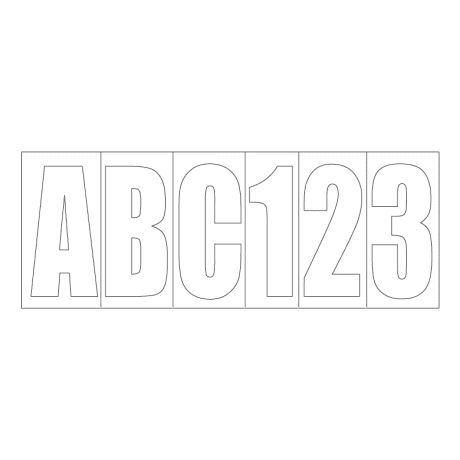 Bass Pro Shops® Block Letter and Number Decal Kits - White