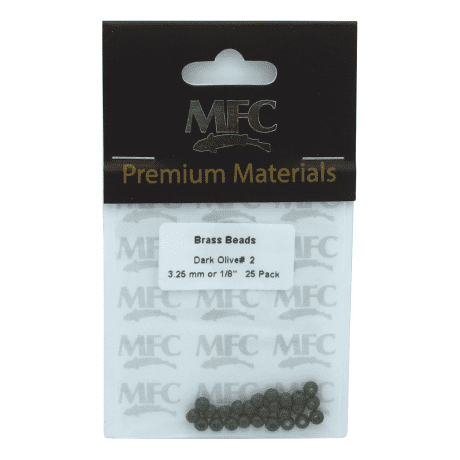 Montana Fly Company Brass Beads - 1/8" - Dark Olive