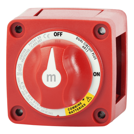 Blue Sea m-Series Mini Dual Circuit Plus™ Battery Switch