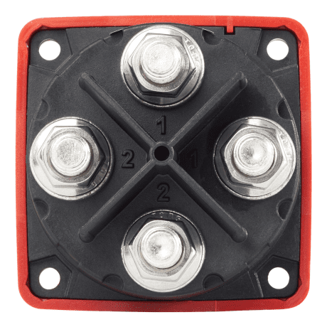 Blue Sea m-Series Mini Dual Circuit Plus™ Battery Switch - Back View