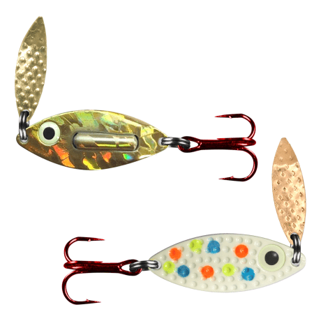 PK Lures Rattle Spoon - Wonder Bread Glow