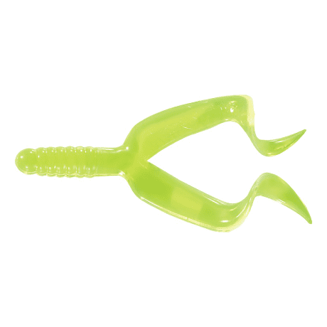 Mr. Twister Double Tail Lure – 10 Pack - Chartreuse