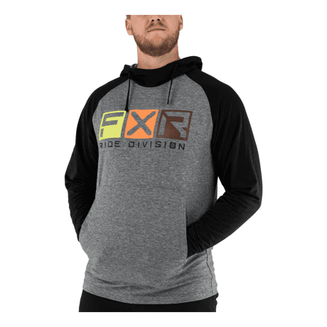 FXR® Men’s Trainer Lite Tech Hoodie - Grey Heather/Black