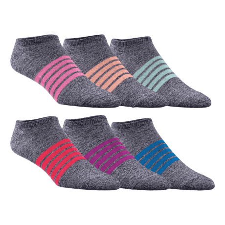 Natural Reflections® Women’s No-Show Socks – 6-Pair Pack - Banded