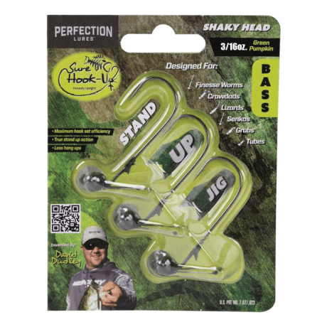 Perfection Lures Sure Hook-Up Shaky Head Jighead - 3/16 oz.