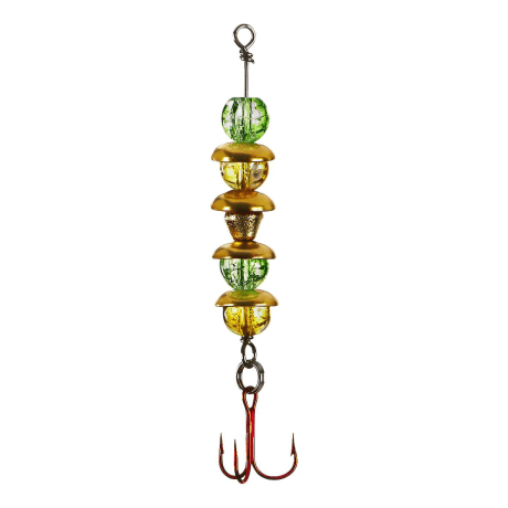 Lindy Ice Wally Talker - Green/Yellow Glass - 1/4 oz.