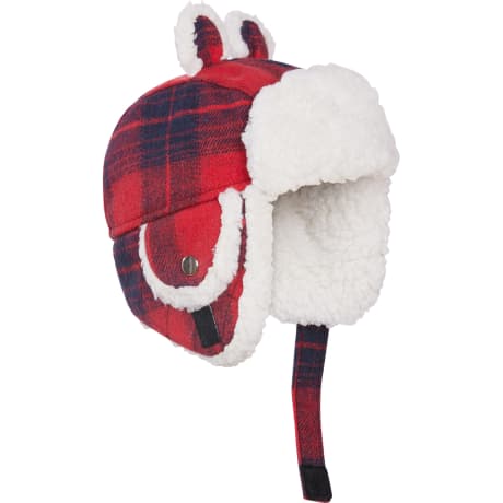 Kombi Cute Aviator Infant Hat - White Tartan Kombi Cute Aviator Infant Hat - White Tartan