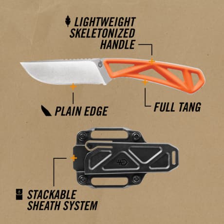Gerber® Exo-Mod Drop Point Fixed Blade Knife