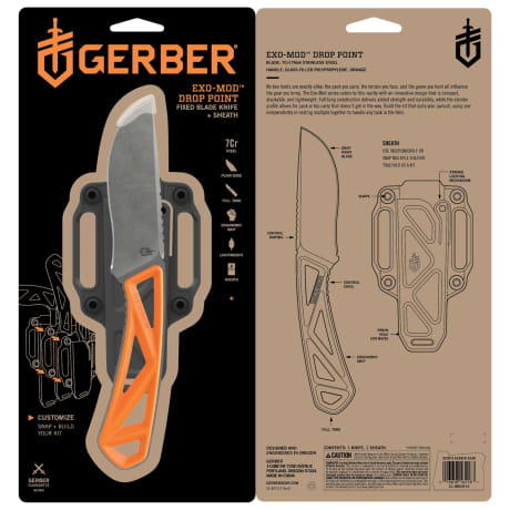 Gerber® Exo-Mod Drop Point Fixed Blade Knife