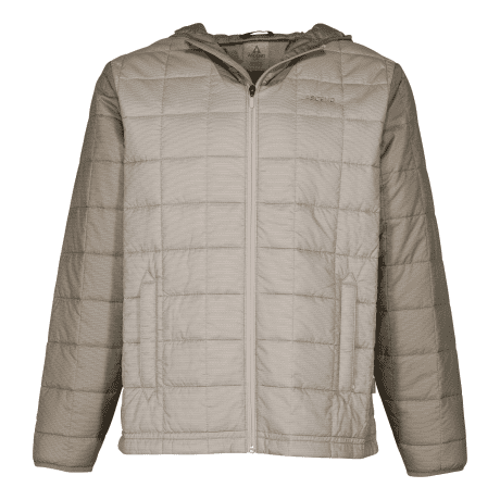 Ascend® Men’s Insulated Hooded Ripstop Jacket - Silver Lining/Silver Sage
