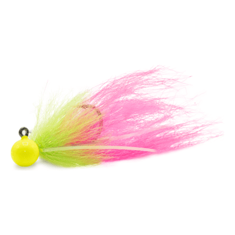 Mustad® Addicted Tailout Twitcher Jig - Chartreuse Green Pink,Mustad® Addicted Tailout Twitcher Jig - Chartreuse Green Pink