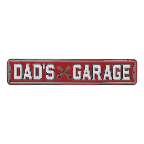 Open Roads Dad's Garage Street Sign Magnet