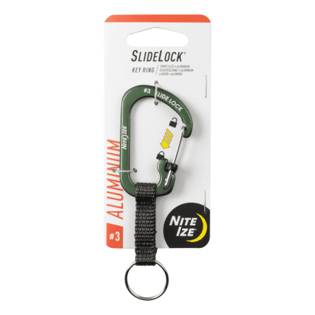 Nite Ize® SlideLock® Key Ring Aluminum - Olive