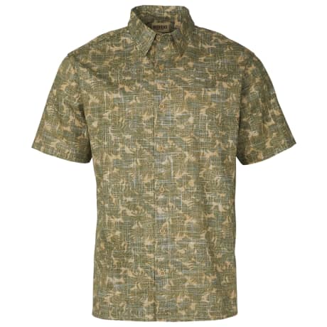 Redhead® Men’s Crosshatch Printed Short-Sleeve Button-Down Shirt