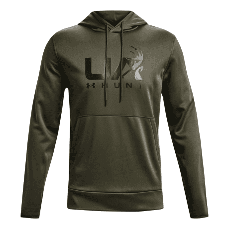 Under Armour® Men’s Armour Fleece® Hunt Logo Hoodie - Marine OD Green