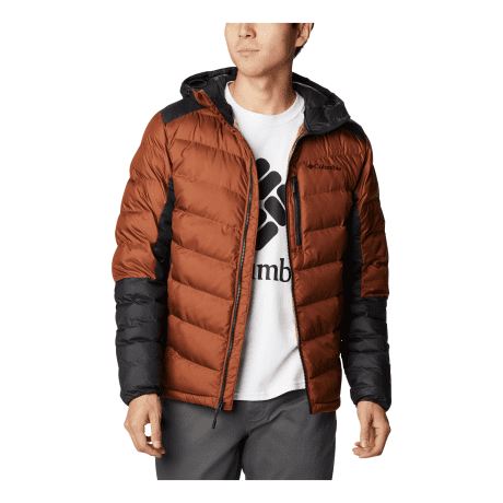 Columbia Men’s Labyrinth Loop Omni-Heat™ Infinity Insulated Hooded Jacket - Dark Amber/Black