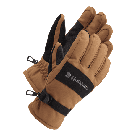 Carhartt® Men’s Waterproof Insulated Gloves - Brown/Black