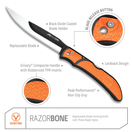 Outdoor Edge® Razorbone™ Folding Knife