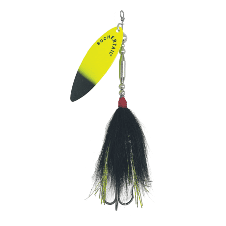 Buchertail Willow Tin Buck - BlackChartreuse/Nickel
