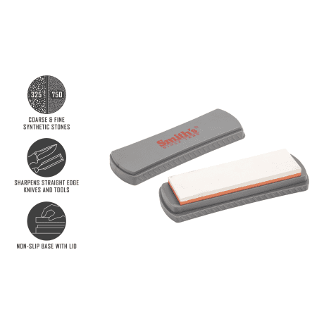 Smith's DualGrit 325 - 750 Synthetic Stone and Base Sharpening Stone