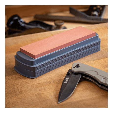 Smith's DualGrit 325 - 750 Synthetic Stone and Base Sharpening Stone
