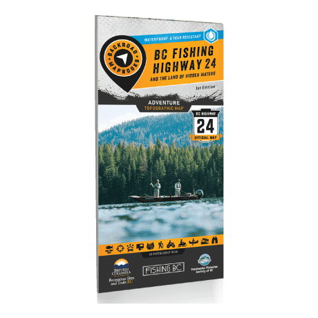 Backroad Mapbook - BC Fishing Highway 24 and The Land of Hidden Waters Waterproof Map