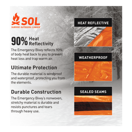 S.O.L.® Emergency Bivvy XL with Rescue Whistle