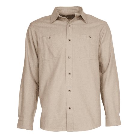 RedHead® Men’s Ozark Mountain Long-Sleeve Solid Flannel Shirt - Oatmeal