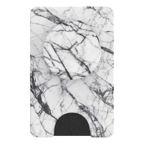 PopSockets® PopWallet+ - White Marble