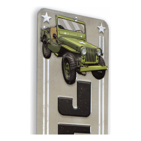 Open Road's Jeep Vertical Metal Sign