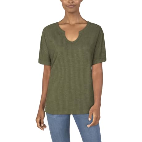 Natural Reflections® Women’s Brush Creek Waffle Short-Sleeve Shirt